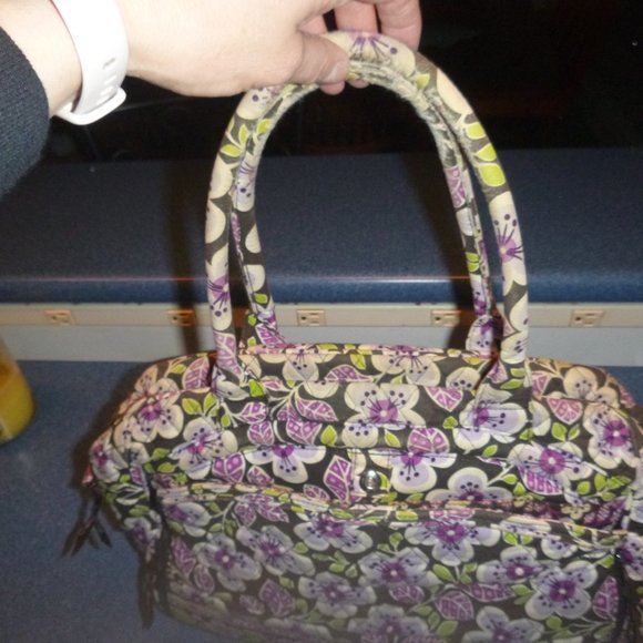 Vera Bradley plum petals laptop bag - Picture 5 of 5